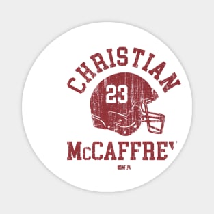 Christian McCaffrey San Francisco Helmet Font Magnet